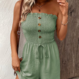 Tiana™ - Schicker Strapless Jumpsuit Shorts