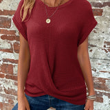 Carrie™ - Bequemes T-Shirt mit Twist-Saum