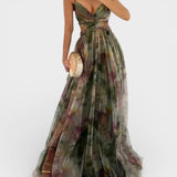Jelena | Maxikleid mit floralem Muster