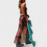 Zahlung - Einzigartiges Midi-Kleid mit Kragen