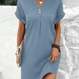 Candice™ - Elegantes V-Ausschnitt Kleid