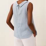 Maria™ | Stilvolles ärmelloses Top mit elegantem Rollkragen