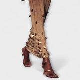 Kathleen - Maxi-Strickkleider in Gold von Dolly
