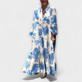 Nerina - Elegante Maxikleider mit Blumenmuster