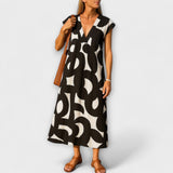 Linae – Kleid Lagana mit V-Ausschnitt