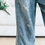 Thessa™ - Verwaschene Denim-Latzhose