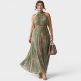 Mireille™ | Elegantes Midi-Kleid mit Neckholder