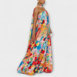 Harlow - Maxikleid mit floralem Muster und schulterfreien Trägern