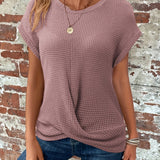 Carrie™ - Bequemes T-Shirt mit Twist-Saum
