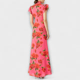 Blanka - Maxi-Kleid mit floralem Muster