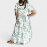 Eliza - Maxikleid mit klassischem Muster