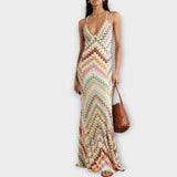 Remi - Maxi Kleid mit buntem Zickzackmuster von Missoni