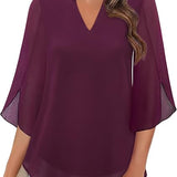 Annelyn | Luxe Geschichtete Bluse