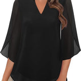 Annelyn | Luxe Geschichtete Bluse