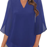 Annelyn | Luxe Geschichtete Bluse