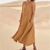 Tina™ - Sommer Leinenkleid