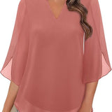 Annelyn | Luxe Geschichtete Bluse