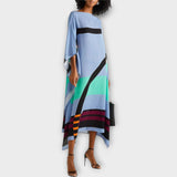 Elenora - Geometrischer Kaftan mit lässigem Schnitt