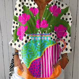 Amara | Blühende Vase Bluse