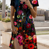 Mabel™ - Trendiges Ethnisch Bedrucktes Sommerkleid