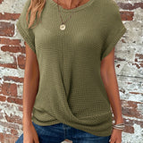 Carrie™ - Bequemes T-Shirt mit Twist-Saum