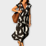 Linae – Kleid Lagana mit V-Ausschnitt