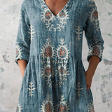 Elise | Lange Bluse mit V-Ausschnitt