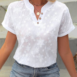 Dafne™ - Sommerblumen Lockere Bluse