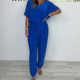 Cora™ - V-Ausschnitt Bindeträger Jumpsuit
