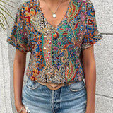 Livia - Lockeres Sommer-Paisley-Top