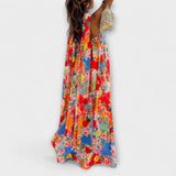 Harlow - Maxikleid mit floralem Muster und schulterfreien Trägern