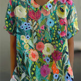 Daisy | Florale Aquarellbluse