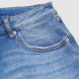 Jeans mit mittelhohem Bund und gerader Passform