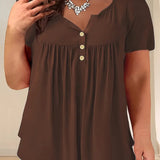 Zoey™ - Schicke Plissee-Bluse in Übergröße