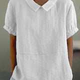 Amalie ™ - Entspannt geschnittene Bluse mit Kragen