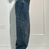 Glänzende Carpenter-Style Denim-Jeans