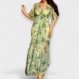 Lana - Elegante Blumenkleider mit V-Ausschnitt