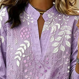 Eleni™ | Bluse mit floralem Druck und hohem Kragen
