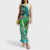 Aisling - Elegantes Maxikleid mit Rüschen und Blumenmuster
