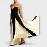 Ember - Klassisches A-Linien-Maxikleid mit Tüllpaneelen