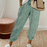 Elena™ - Gestreifte Hose mit weitem Bein