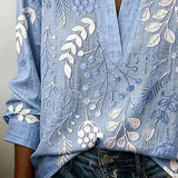 Eleni™ | Bluse mit floralem Druck und hohem Kragen