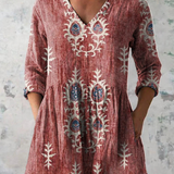 Elise | Lange Bluse mit V-Ausschnitt