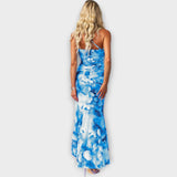 Pia - Maxikleid mit asymmetrischen Rüschen