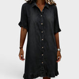 Camille™ | Elegantes Denim-Kleid