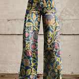 LOTTE DUNKELBLAU BREIT GESCHNITTETE HOSE