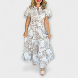 Eliza - Maxikleid mit klassischem Muster