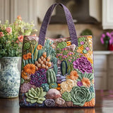 Handgefertigte Tasche - Garten der Sukkulenten