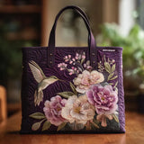 Sack Artisanal Matelassé - Kolibris und Orchideen