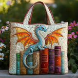 Gepolsterte Tasche - Drachen Smaragd Wächter der Bücher